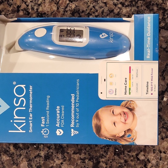 Kinsa Smart Ear Thermometer new in package bluetooth fast 1 second reading - Picture 2 of 9